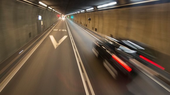 Le tunnel du Saint-Gothard est actuellement fermé dans les deux sens. (Image d'archive)