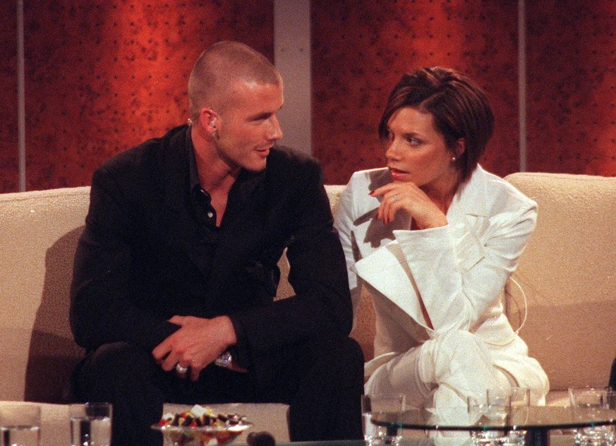 David et Victoria Beckham invités de Thomas Gottschalk dans Wetten, dass...? en 2001.