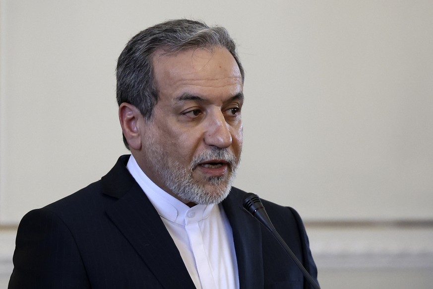 Iranian Foreign Minister Abbas Araghchi speaks in a joint press conference with his Russian counterpart Sergey Lavrov, in Tehran, Iran, Tuesday, Feb. 25, 2025. (AP Photo)
Abbas Araghchi