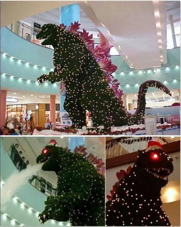 Godzilla Weihnachtsbaum Japan