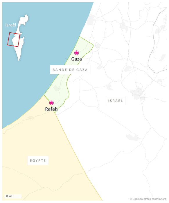 Le terminal de Rafah entre l'Egypte et l'Israël.