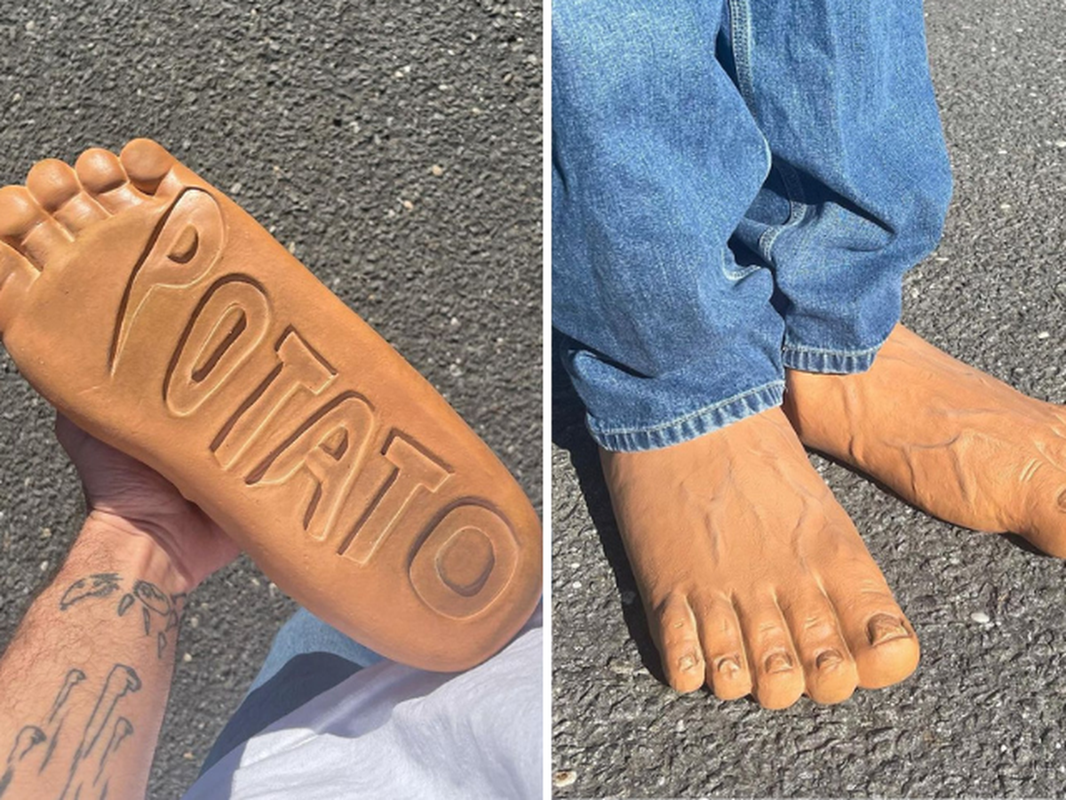 Des chaussures en forme de pieds c est le pied