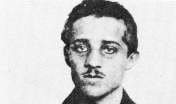 L'étudiant austro-hongrois Gavrilo Princip, en 1914.