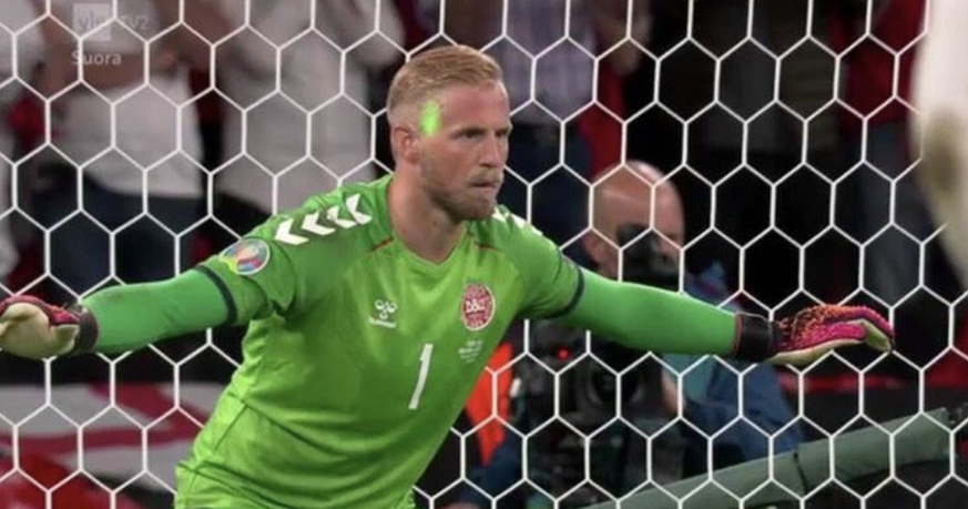 Match football pénalty Danemark Angleterre Kasper Schmeichel UEFA enquête investigation Harry Kane