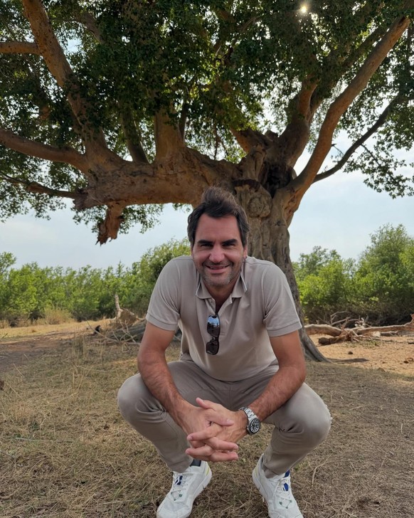 Roger Federer en vacances en Afrique