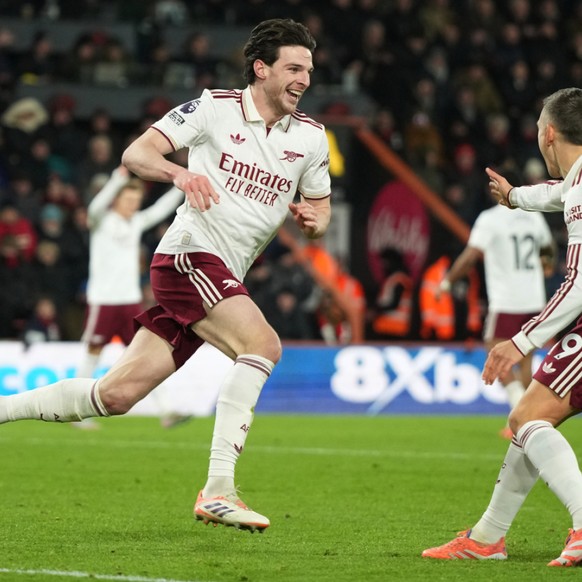 Declan Rice a inscrit un doublé lors de la victoire d'Arsenal 3-2 à Bournemouth samedi.