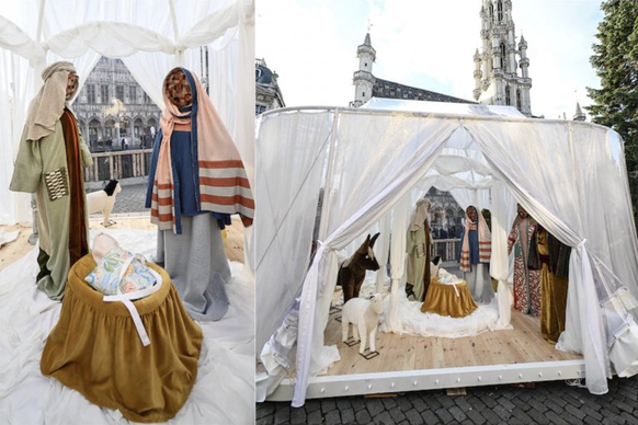 Crèche de Noël, Bruxelles.