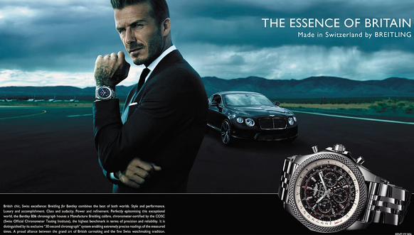 Pub Breitling avec David Beckham