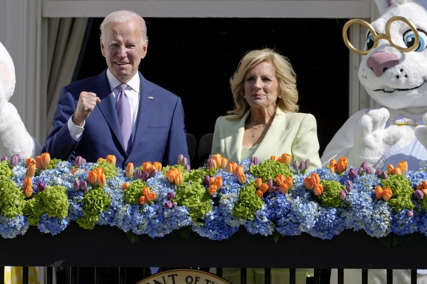 Joe et Jill Biden, lors de la fête de Pâques, à Washington.