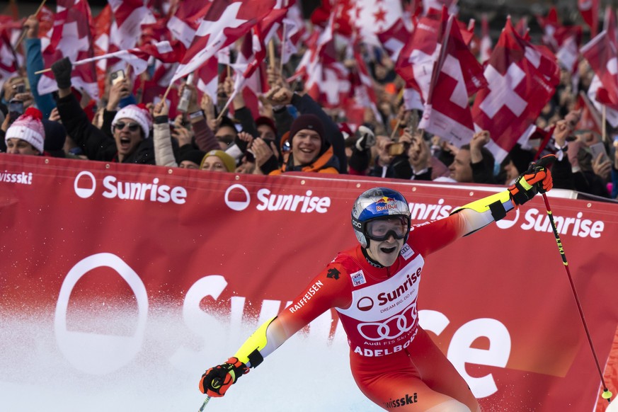 Marco Odermatt a gagné le slalom géant d'Adelboden samedi après-midi.