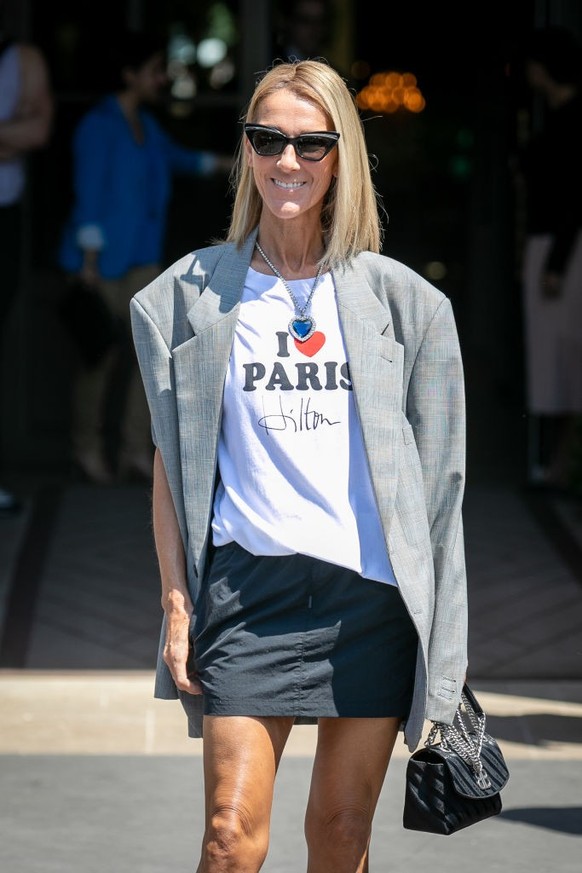 PARIS, FRANCE - JULY 03: Singer Celine Dion is seen on July 03, 2019 in Paris, France. (Photo by Marc Piasecki/GC Images)