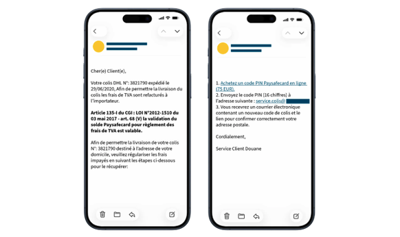 Un faux service des douanes réclame des frais pour un colis