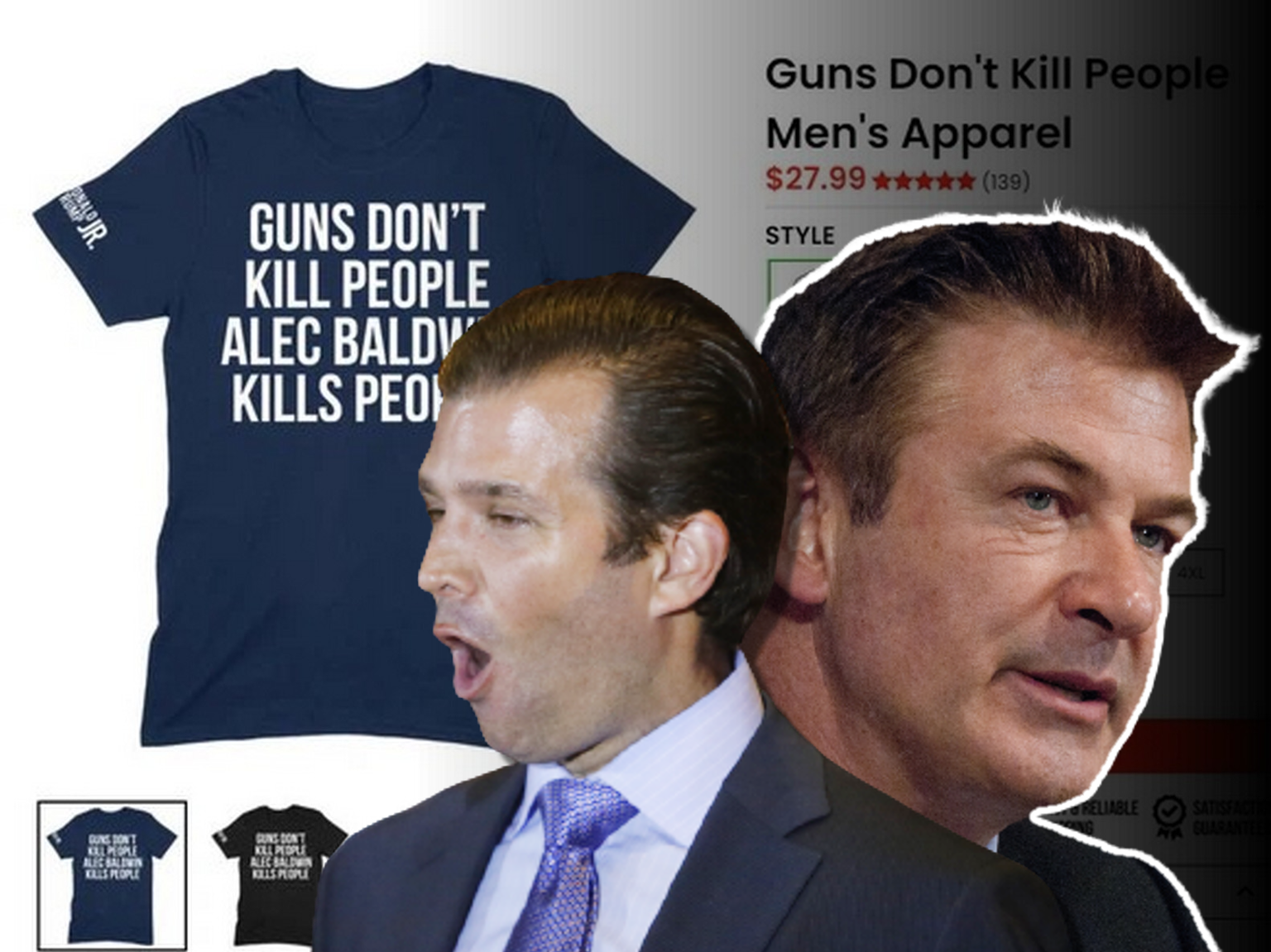 Donald Trump Jr. vend des tee-shirts contre Alec Baldwin