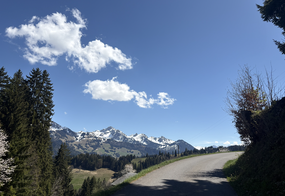 Le paysage est fabuleux.