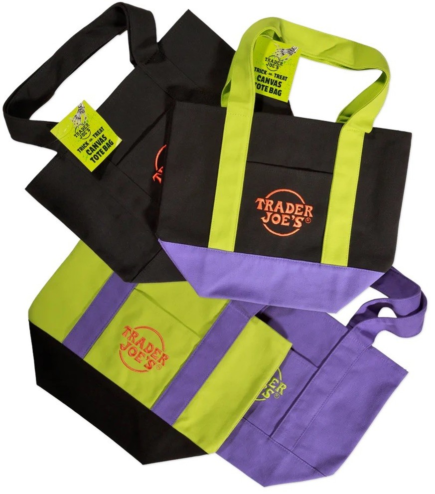 Trader Joe's Trick or Treat Canvas Tote Bags