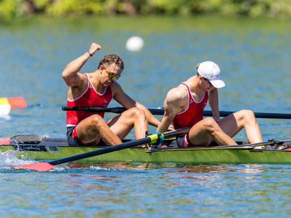 Patrick Brunner et Jonah Plock ont obtenu le bronze aux Mondiaux à Shanghaï en deux sans barreur
