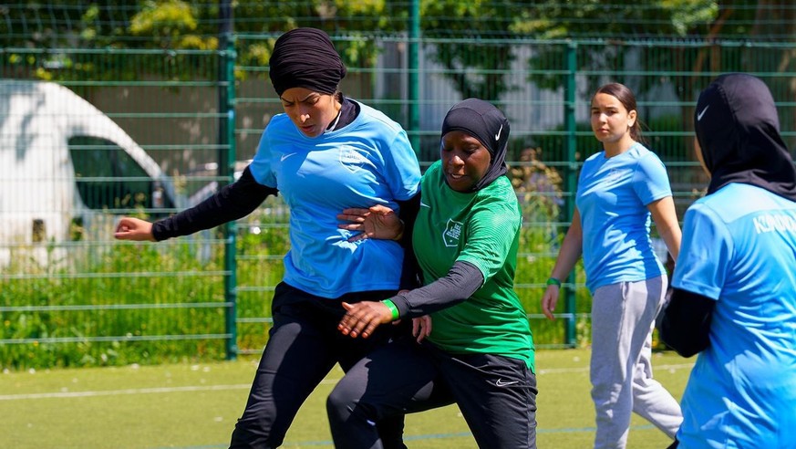 Les Hijabeuses militent pour «le football pour toutes».