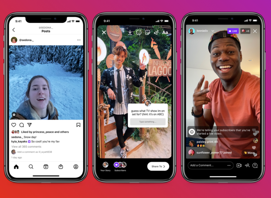 Instagram influenceur abonnement payant gratuit plateforme réseaux sociaux Etats-Unis argent