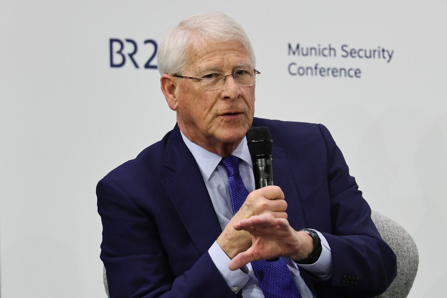 epa12738009 US Senator Roger F. Wicker speaks at a panel discussion during the 62nd Munich Security Conference (MSC) at the hotel 'Bayerischer Hof', in Munich, Germany, 14 February 2026. The ...