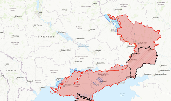 Ukraine map combats 2 août 2022