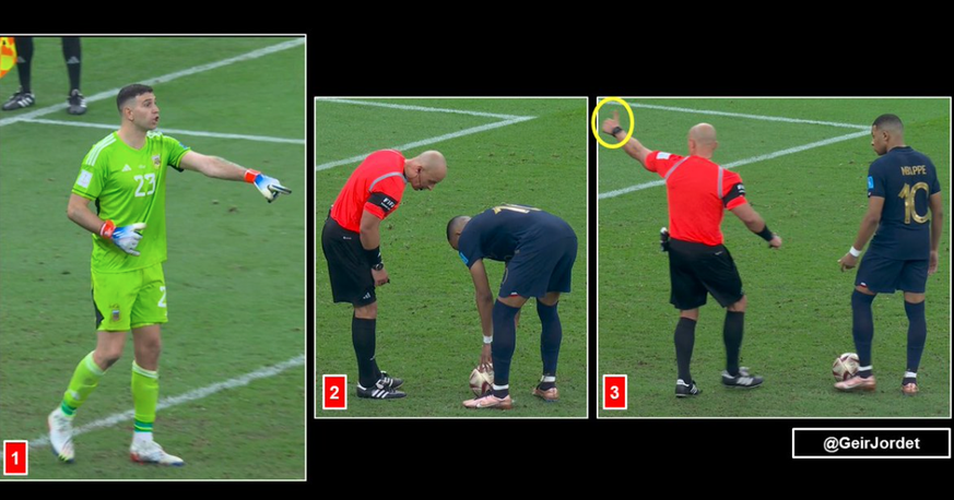 Martinez s&#039;amuse à tester les limites avec l&#039;arbitre.