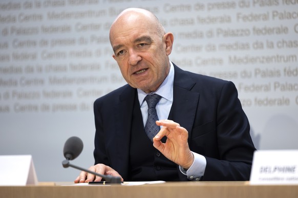 Daniel Jositsch, Staenderat SP-ZH, spricht waehrend einer Medienkonferenz des JA-Komitees &quot;Raus aus der Massentierhaltung&quot;, am Montag, 11. Juli 2022, in Bern. (KEYSTONE/Peter Klaunzer)