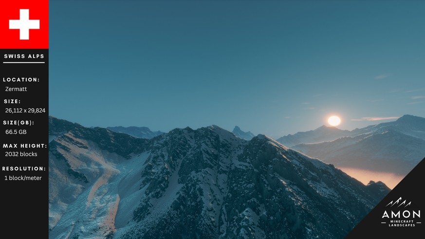 Un créateur du célèbre jeu vidéo a reproduit la topographie des Alpes suisses avec un rendu bluffant qui impressionne notamment par sa distance d’affichage.