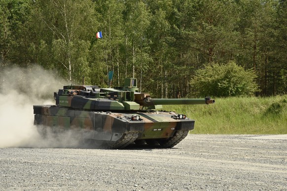France’s 1er Régiment de Chasseurs (1st Hunter Regiment) conducts the defensive operations lane using the Leclerc during the Strong Europe Tank Challenge, held at 7th Army Training Command’s Grafenwoe ...
