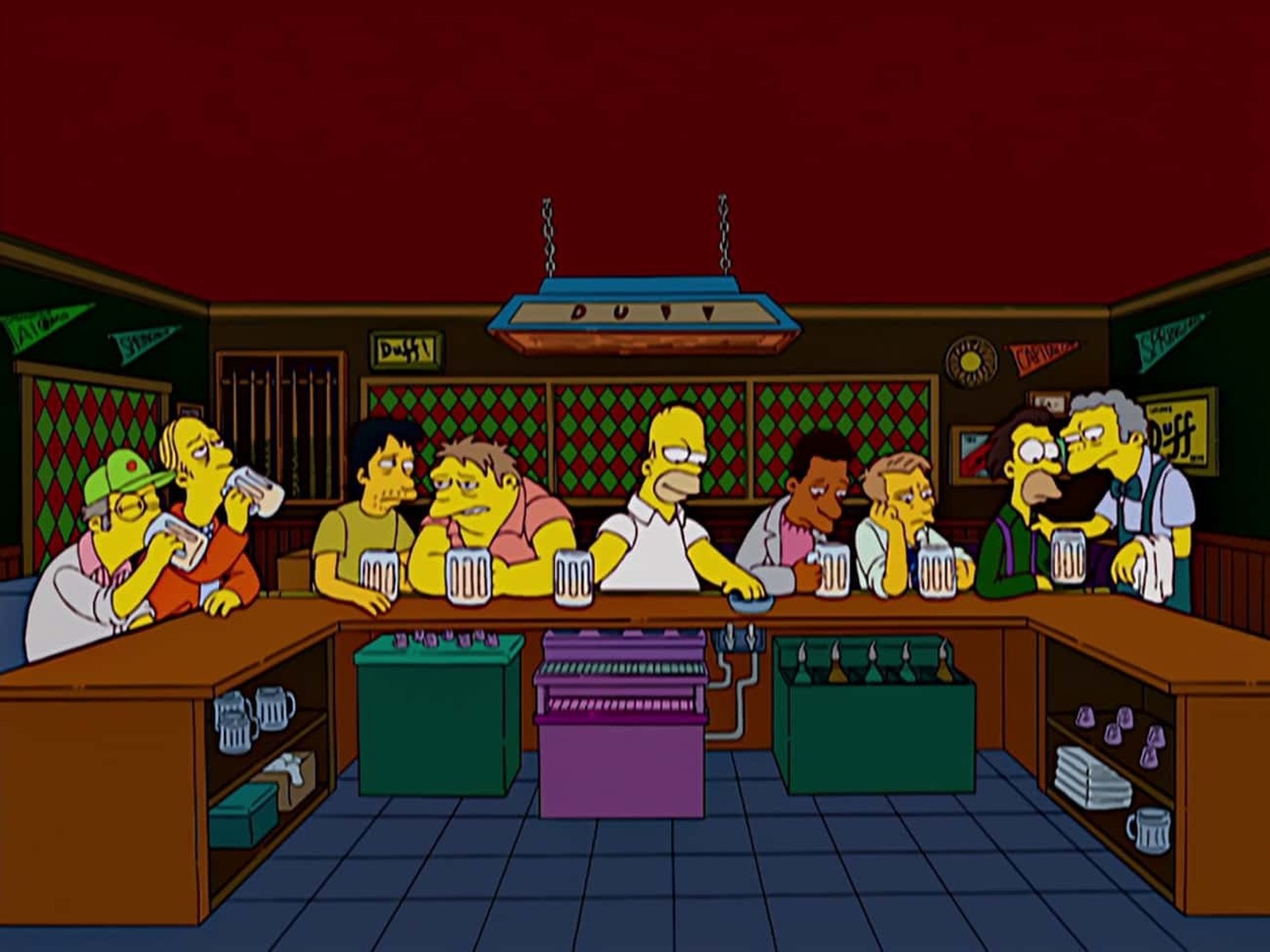 Dans un épisode des Simpsons.