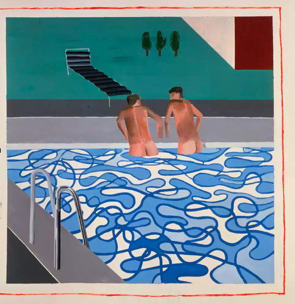 David Hockney. Pearlblossom Hwy., 11-18th April 1986 (Second Version), 1986