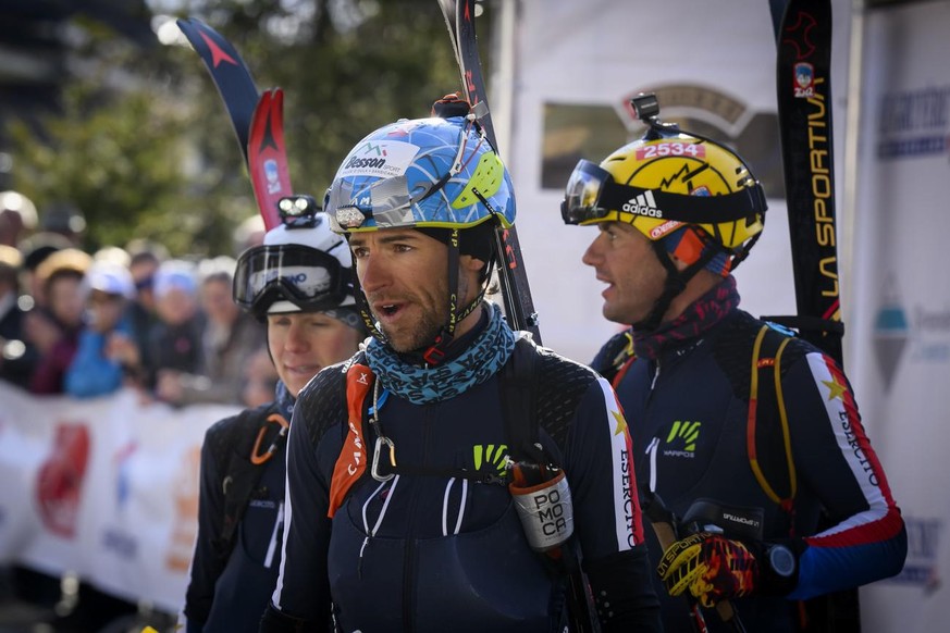 Davide Magnini, Matteo Eydallin et Michele Boscacci ont pris la deuxième place de la Patrouille des Glaciers. 