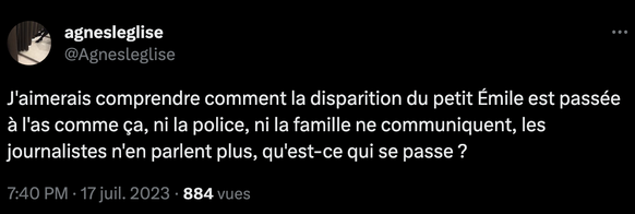 Disparition d&#039;Emile: le village traque «son bouc émissaire». Le petit Emile n&#039;a toujours pas été retrouvé. Pour surmonter l&#039;inacceptable, le hameau du Vernet devra trouver son «bouc émi ...