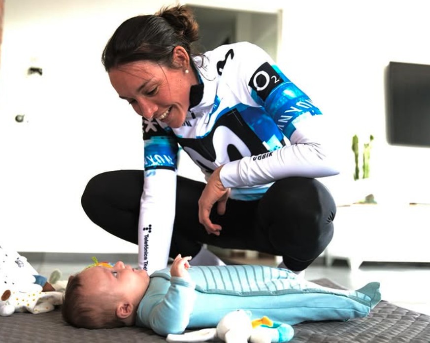 Aude Biannic et son fils Noah (neuf mois).