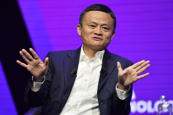 epa07831569 (FILE) - Jack Ma, Executive chairman and co-founder of Alibaba Group at the Vivatech startups and innovation fair, in Paris, France, 16 May 2019 (reissued 10 September 2019). Jack Ma is du ...