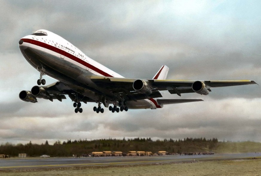 Le premier vol du 747, en 1969.