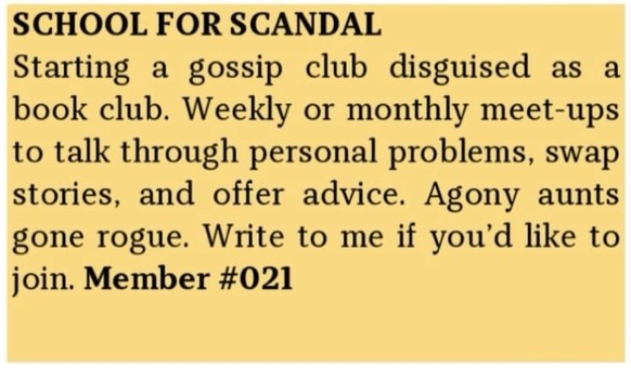 Long Lost Personals - Dating-Annoncen anno dazumal.

https://www.instagram.com/longlostpersonals/