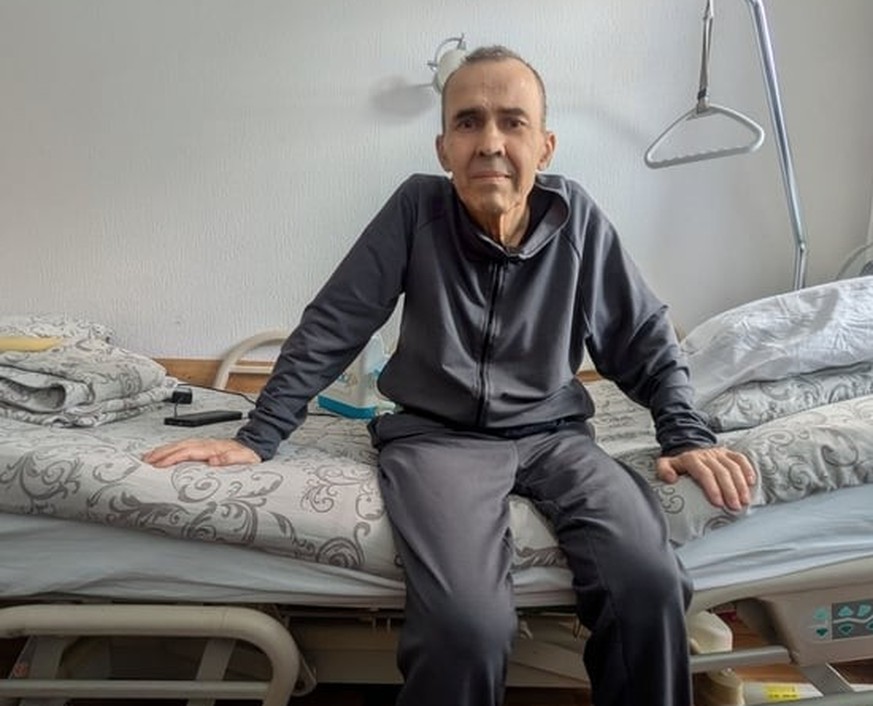 Oleg à l'hôpital, peu avant son décès.