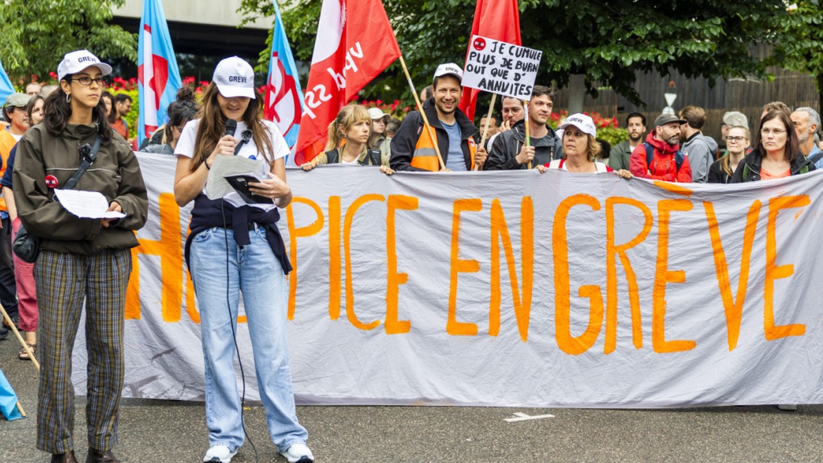 La fonction publique en grève et dans la rue à Genève