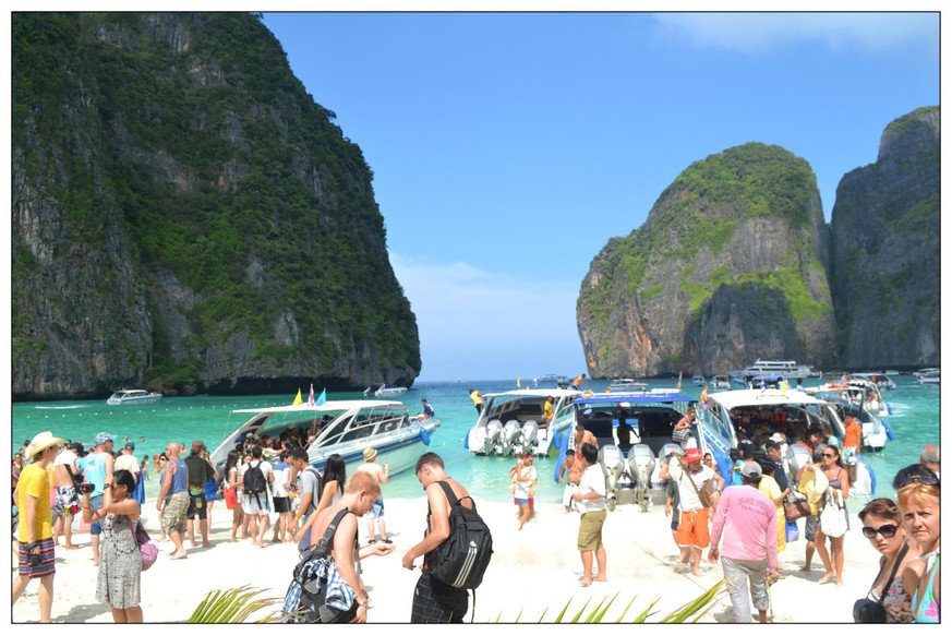 Voici ce à quoi ressemblait la plage lorsqu'elle était envahie de touristes