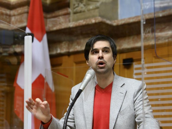 Samuel Bendahan, SP-VD, spricht waehrend der Wintersession der Eidgenoessischen Raete, am Dienstag, 15. Dezember 2020 im Nationalrat in Bern. (KEYSTONE/Anthony Anex)