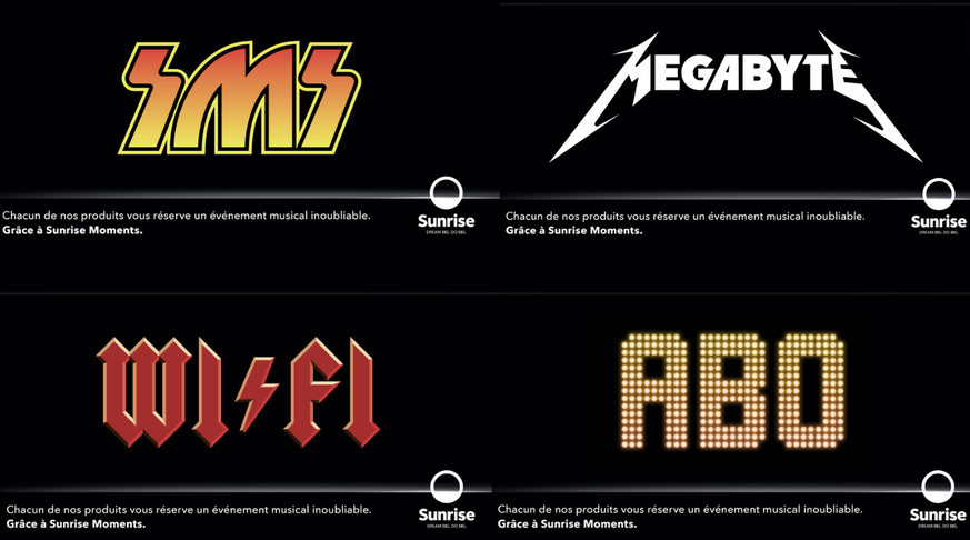 Kiss, Metallica, AC/DC et Abba.