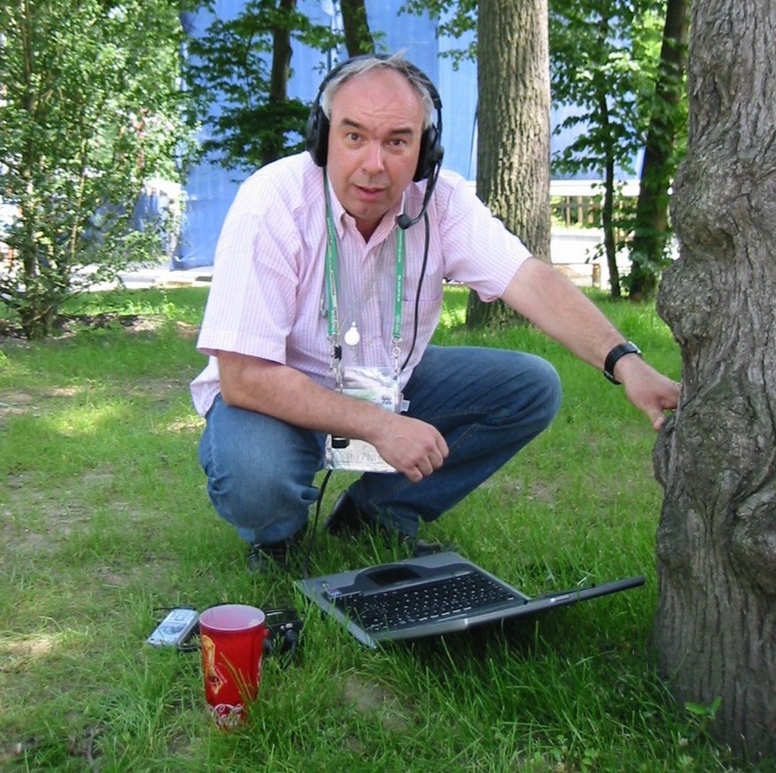 Hervé Borsier en reportage à la Coupe du monde 2006 en Allemagne, sept mois après ce fameux Turquie-Suisse.