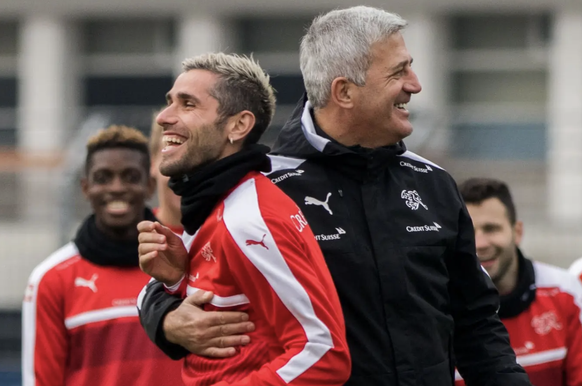 Valon Behrami et Vladimir Petkovic, quand tout allait bien.