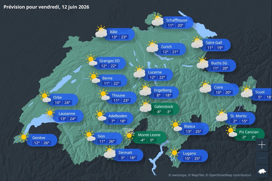Sans même parler des votations et du G7, la fin de semaine s'annonce très chaude en Suisse.