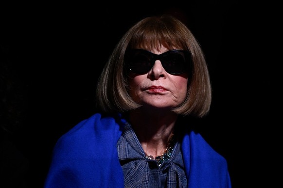 (FILES) (FILES) Vogue Editor-in-Chief Anna Wintour looks on ahead of the presentation of creations by Dries Van Noten for the Women Ready-to-Wear Fall-Winter 2024/2025 collection as part of the Paris  ...
