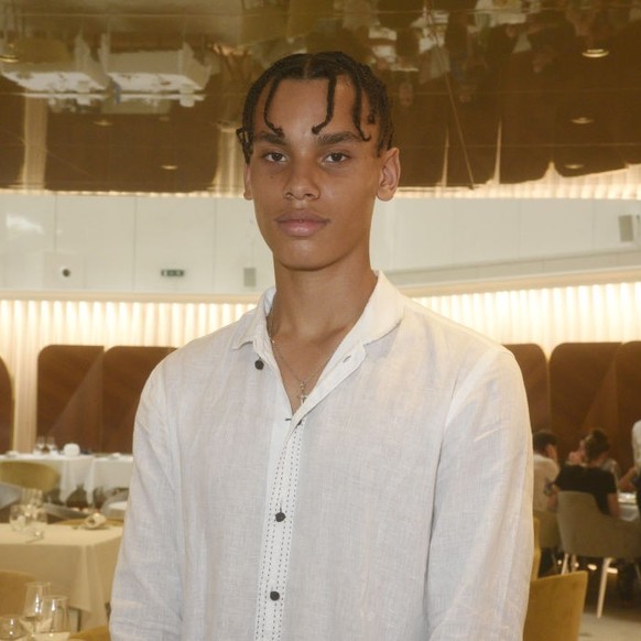 CANNES, FRANCE - JULY 06: Alexandre Grimaldi Coste (Son of Albert de Monaco) attends &quot;Together&quot; Monumental Sculpture by Lorenzo Quinn unveiling Cocktail at Hotel Mariott during the 74th annu ...