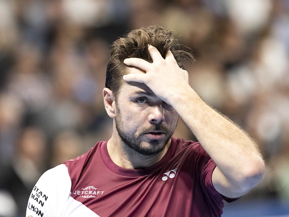Stan Wawrinka apprès sa défaite au Diriyah Tennis Cup, ce vendredi 9 décembre, face au russe Daniil Medvedev.