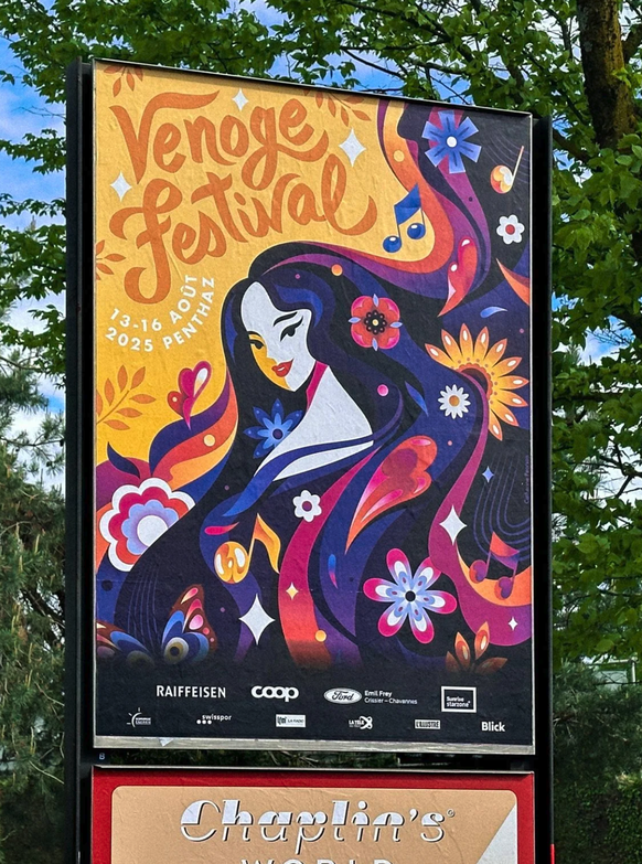 L&#039;affiche du Venoge Festival 2025