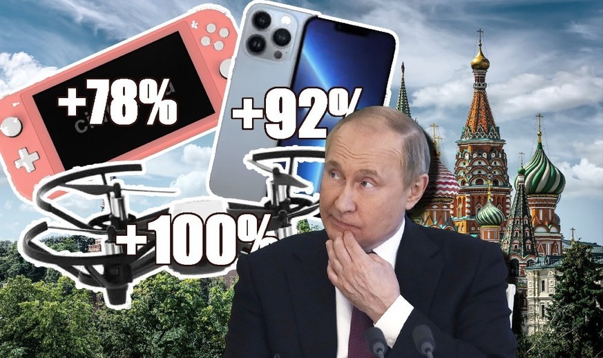 A cause de Poutine, ces produits sont plus chers en Russie qu'en Suisse