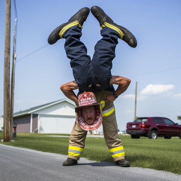 KI-Fail mit Handstand